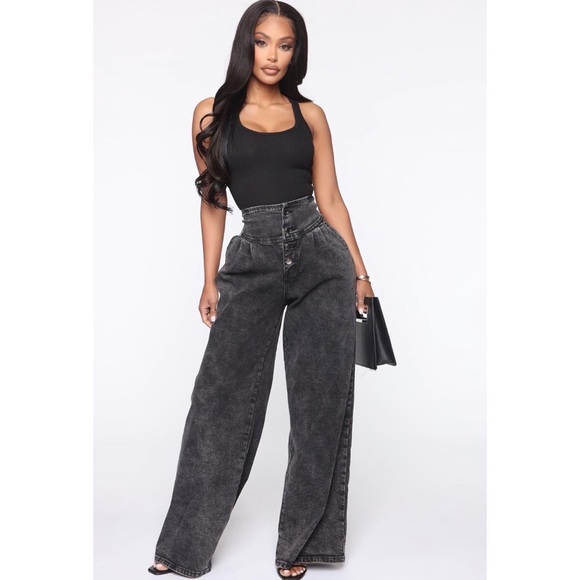 Fashion Nova’ Bella Vida Wide Leg Denim - Picture 10 of 10